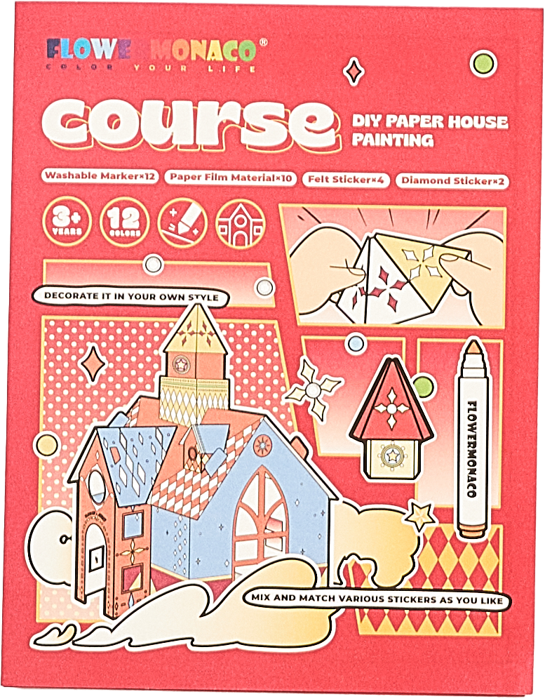 DIY Paper House Painting Activity Set