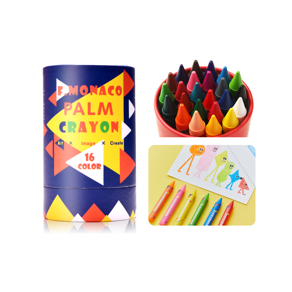 Flower Monaco Palm Crayons Color Set