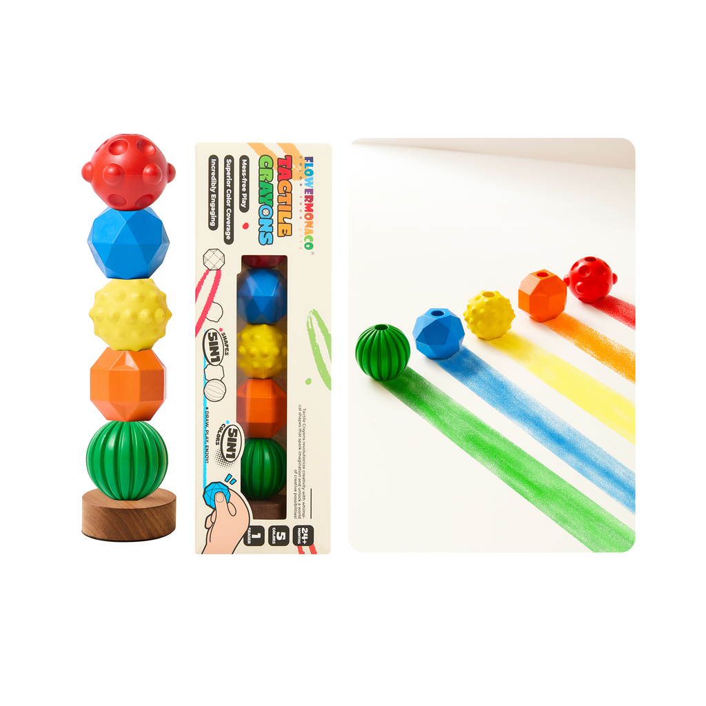 Flower Monaco Tactile Crayons