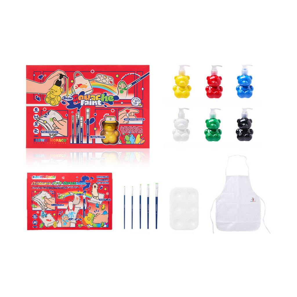 Bear Gouache Pigment Activity Set
