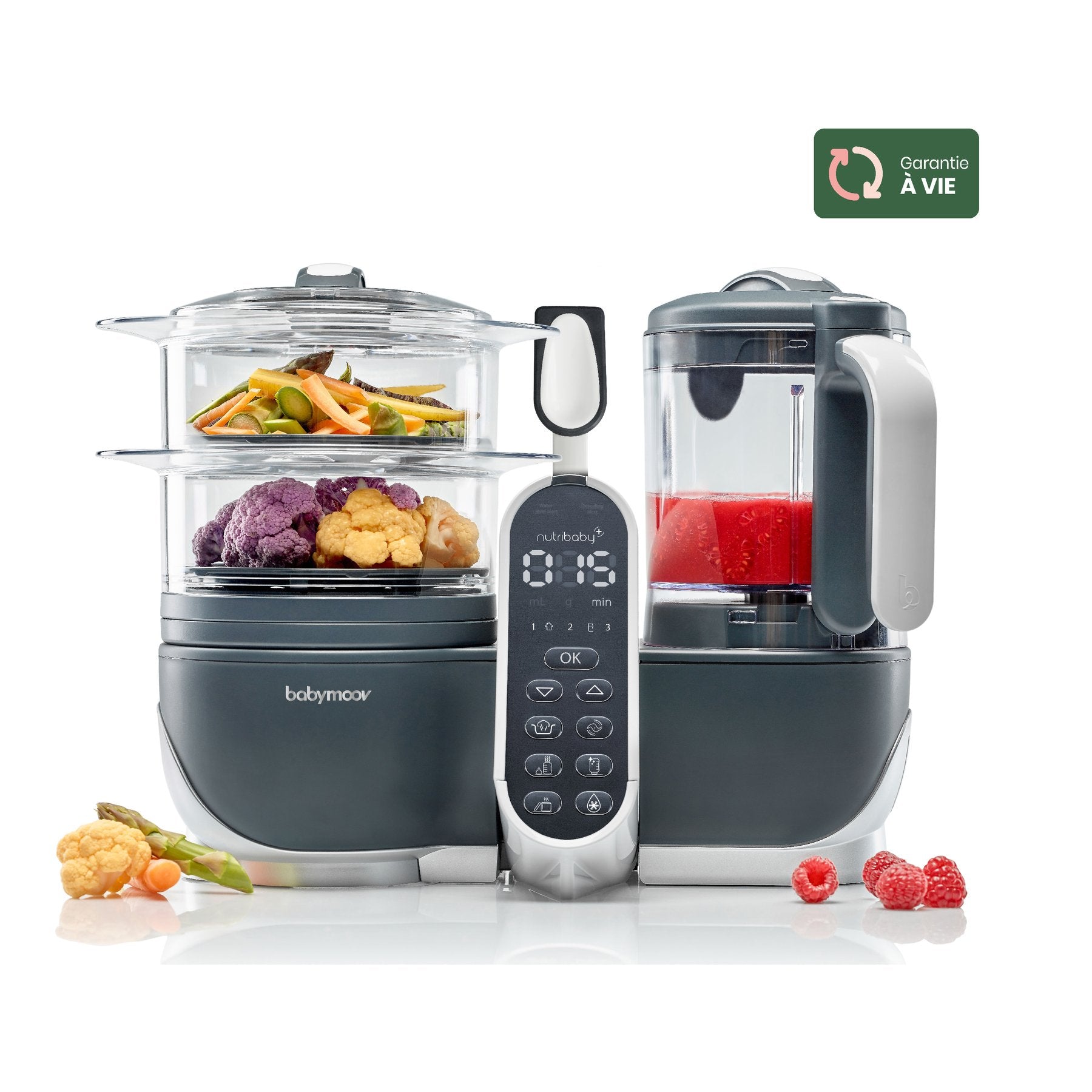 Nutribaby(+) Steaming Unit Industrial Grey.