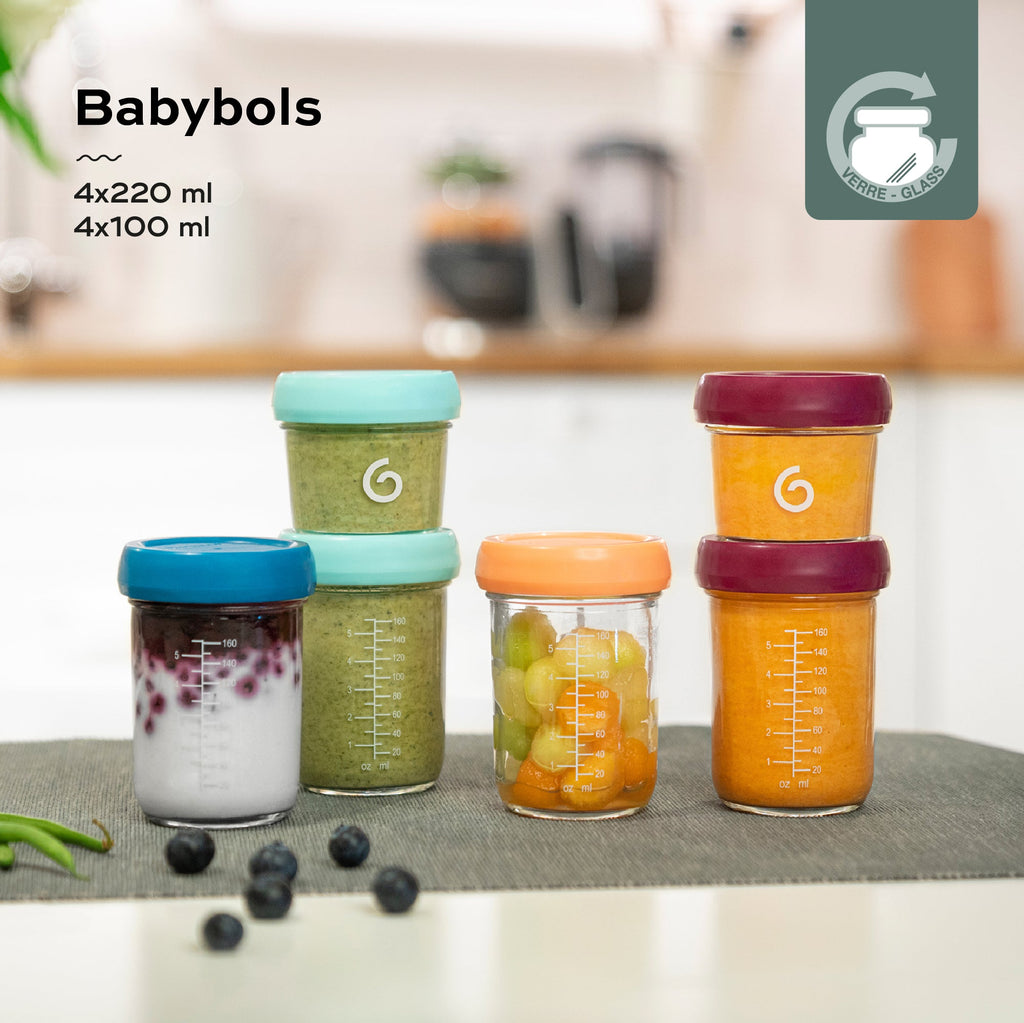 Babybowls Glass Storage Containers (Set of 8).