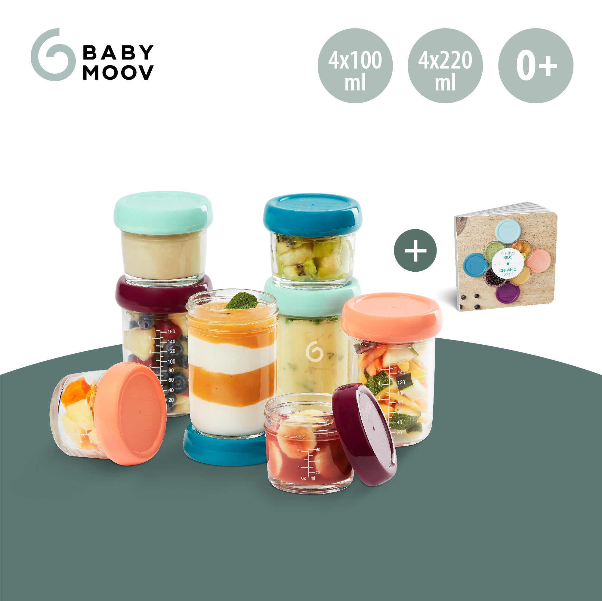 Babybowls Glass Storage Containers (Set of 8).