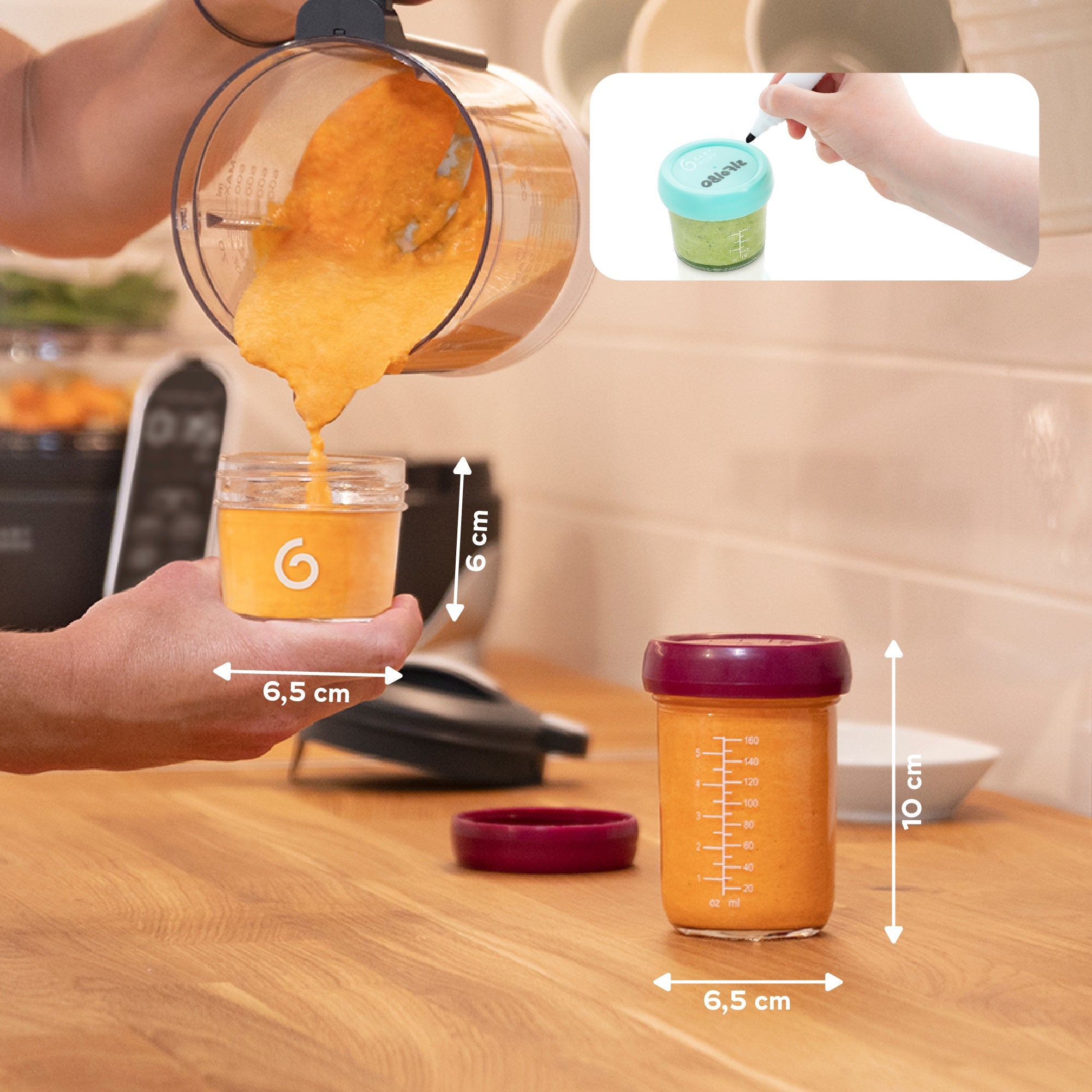 Babybowls Glass Storage Containers (Set of 8).