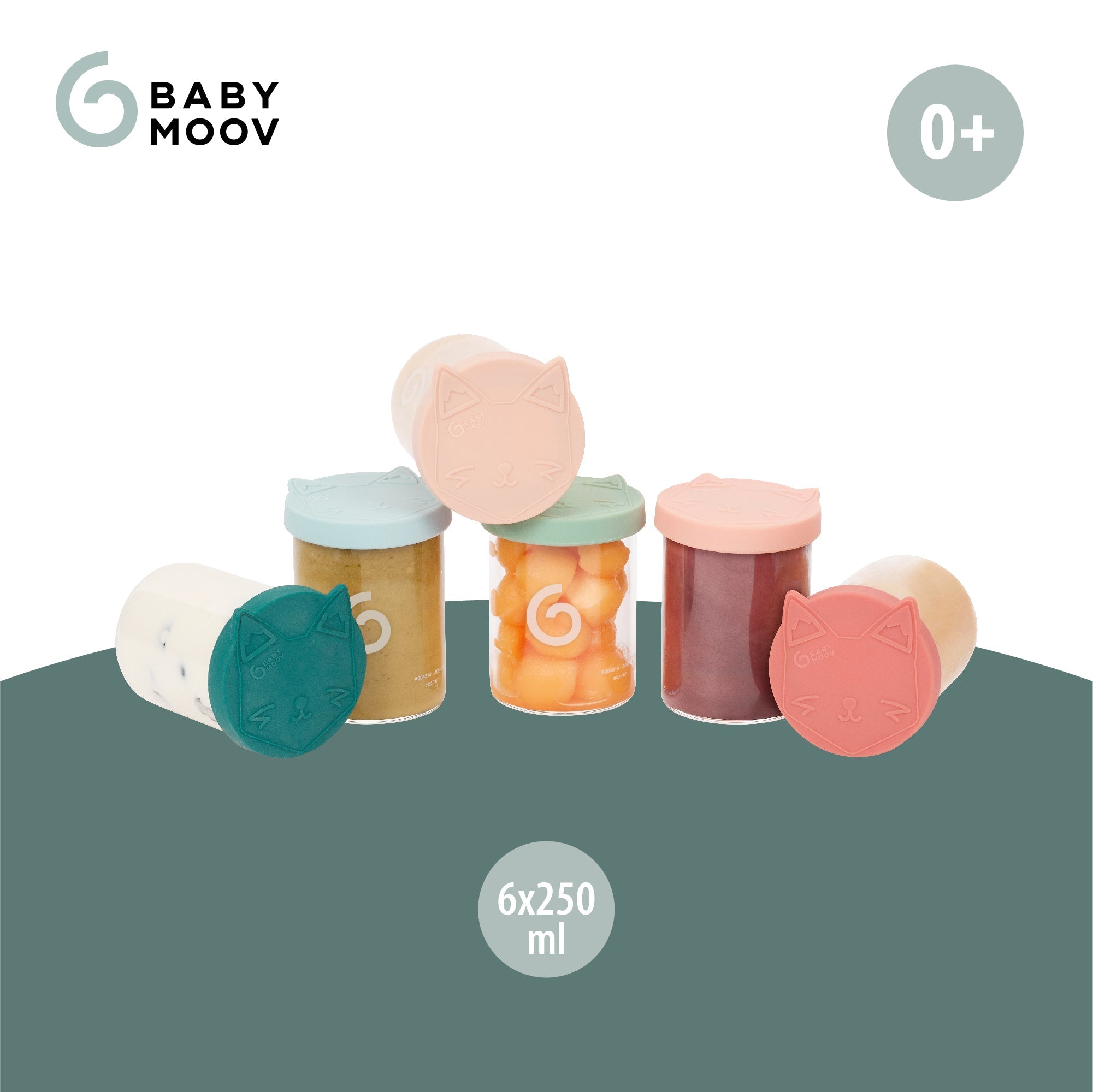 ISY BOWLS 6x250ml Borosilicate Glass Storage Containers.