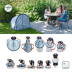 Anti-UV Tent 50+ SPF Protection Blue Waves