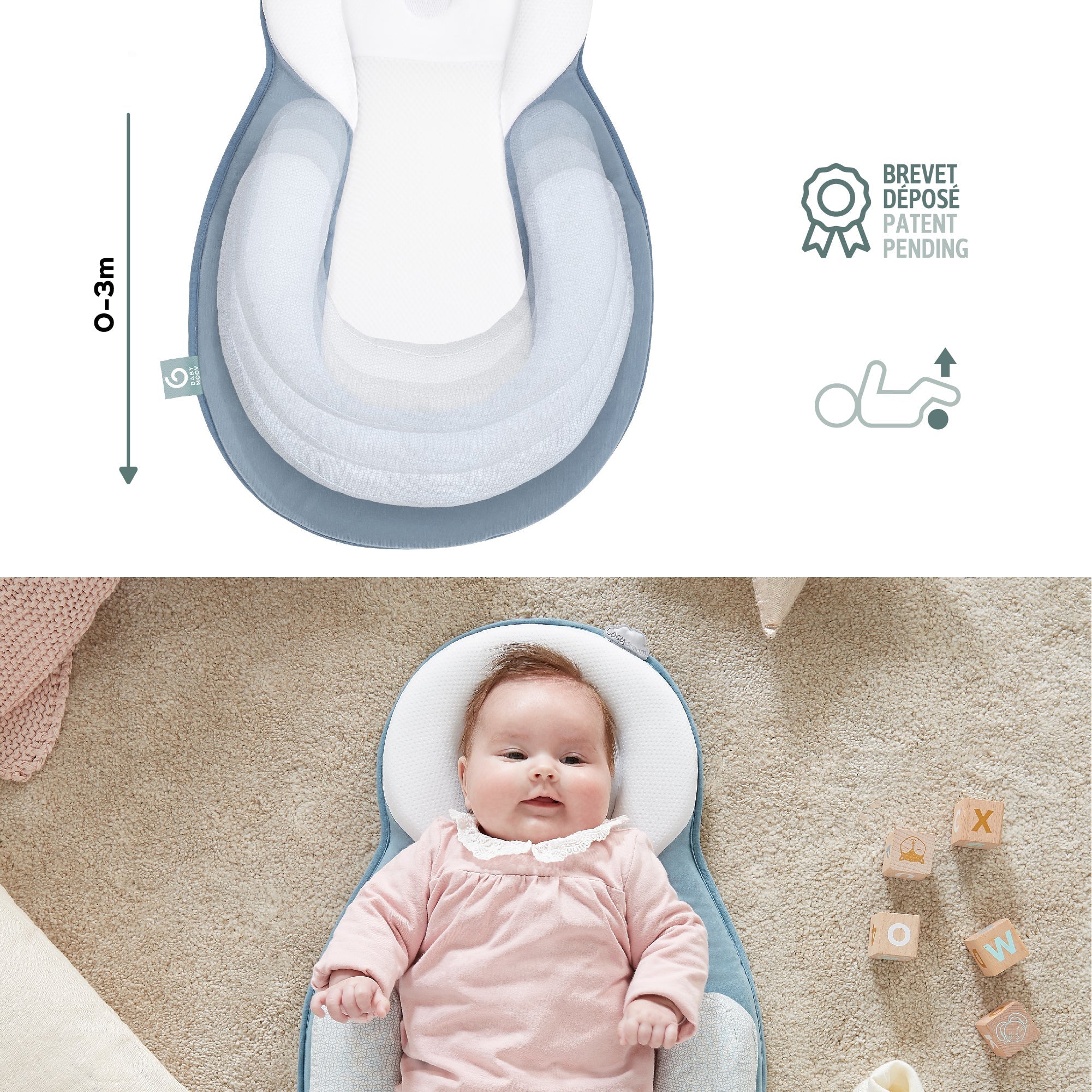 Cosydream Newborn Baby Lounger.