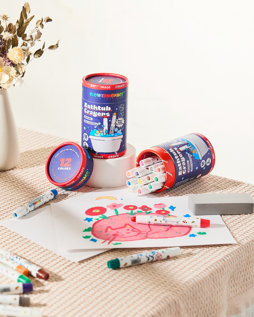 Bathtub Graffiti Crayons 12 Colors