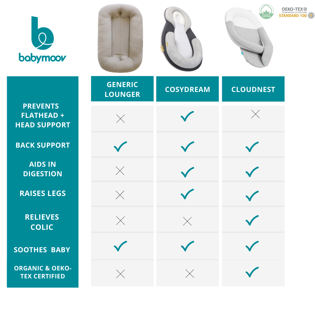 Cosydream(+) Elevated Newborn Baby Lounger.