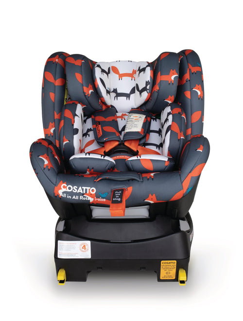 All in All Rotate 360 i-Size Car Seat Charcoal Mister Fox.
