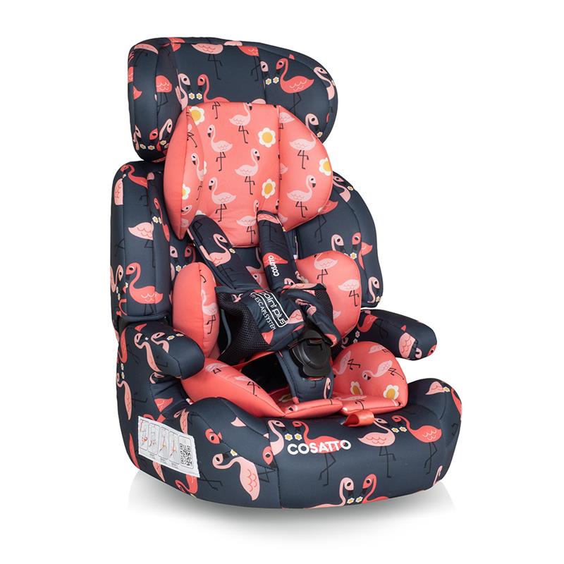 Zoomi Group 123 Anti-Escape Car Seat Pretty Flamingo