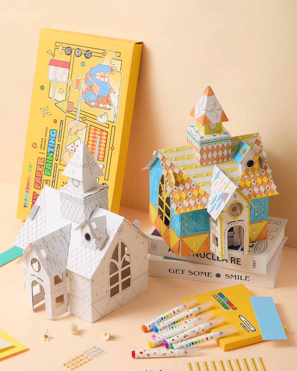 DIY Paper House Painting Activity Set