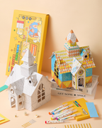 DIY Paper House Painting Activity Set