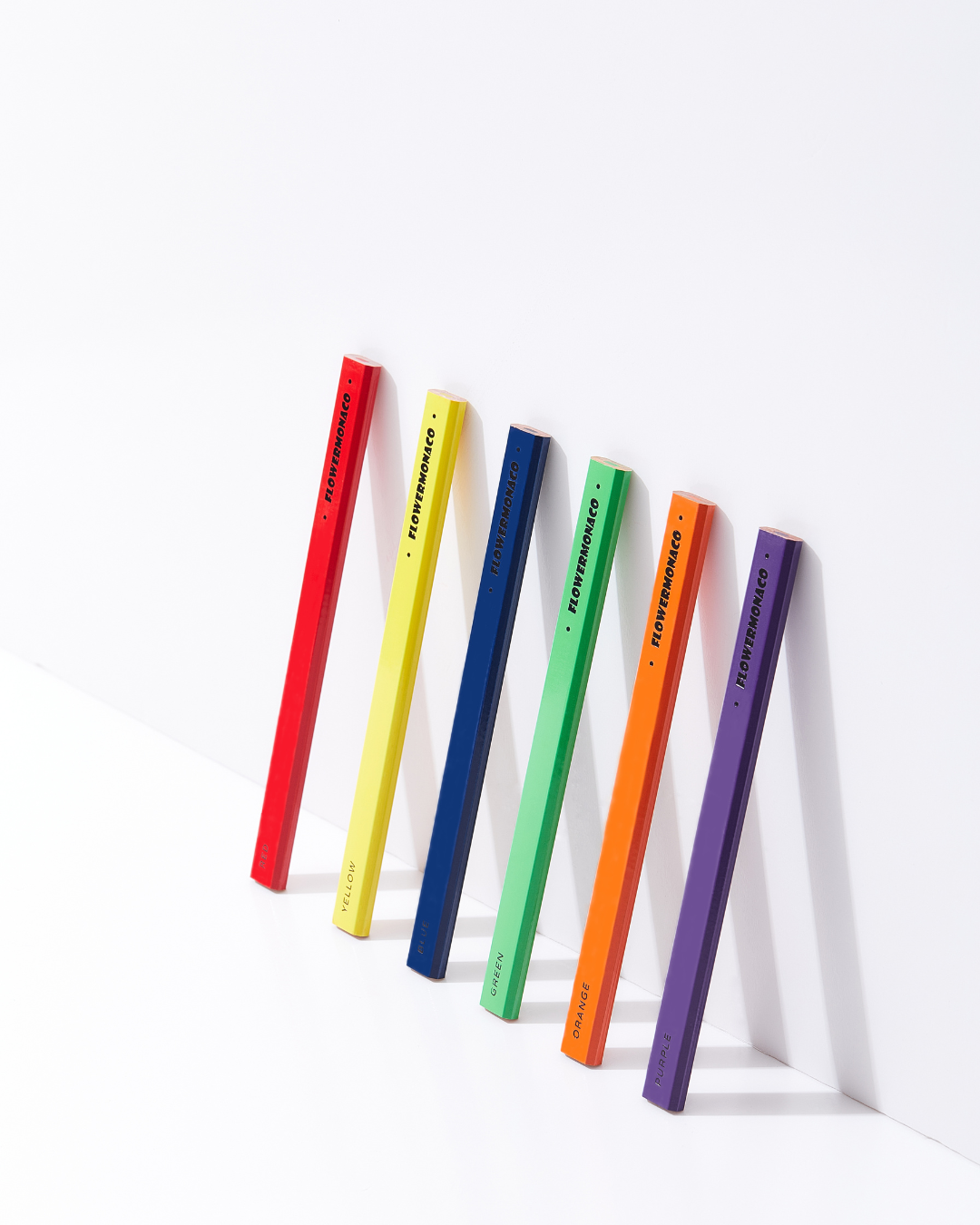 Flat-Barrel Colored Pencils