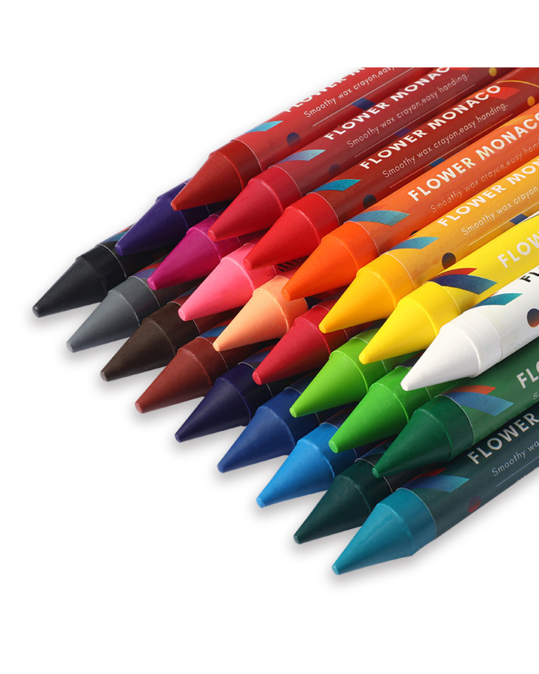 Flower Monaco Palm Crayons Color Set