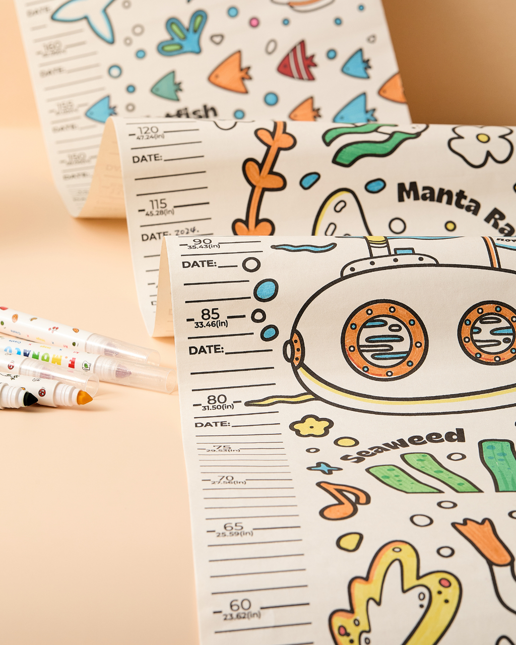Height Chart Roll Up Painting