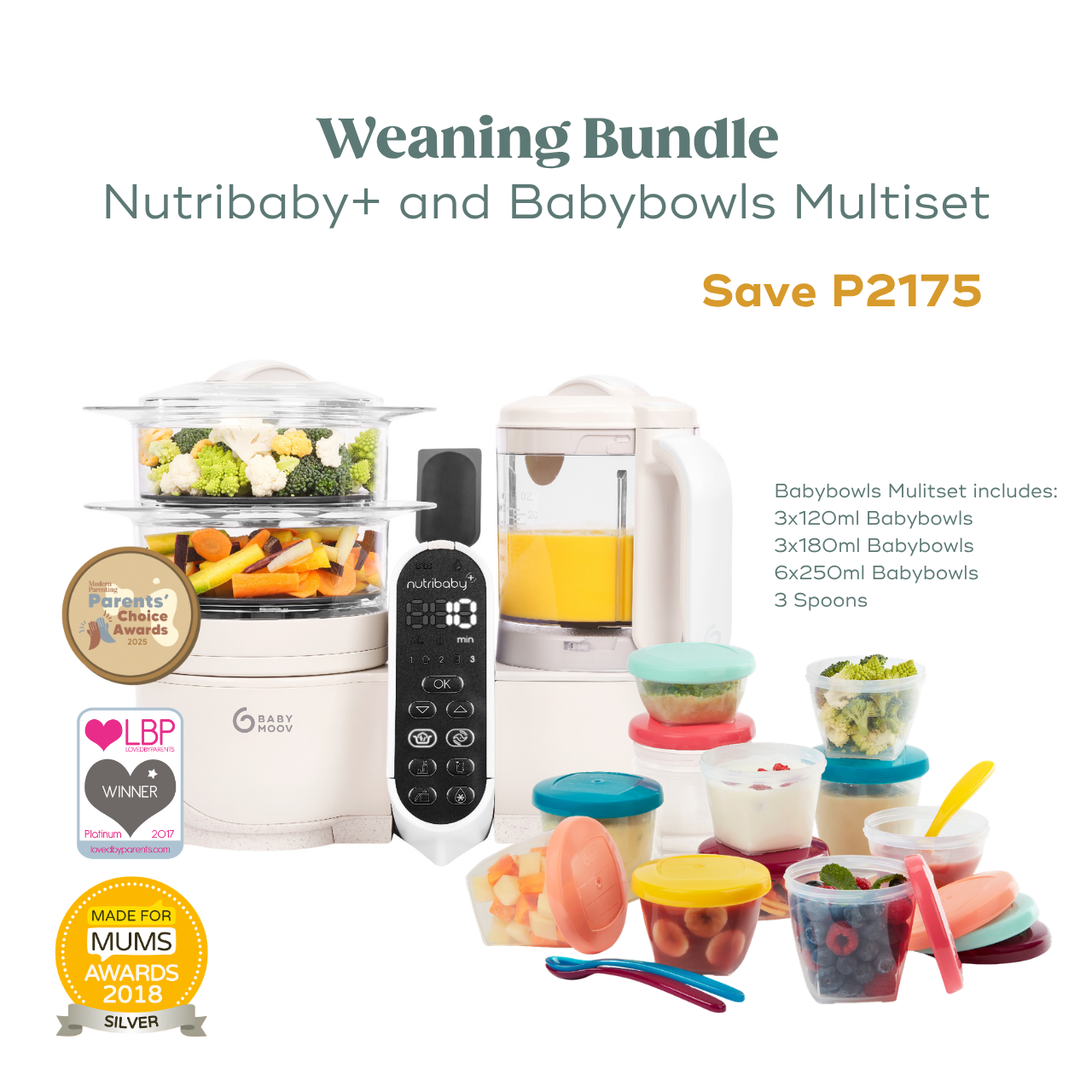 Discounted Bundle: Nutribaby+ and Babybowls Multiset