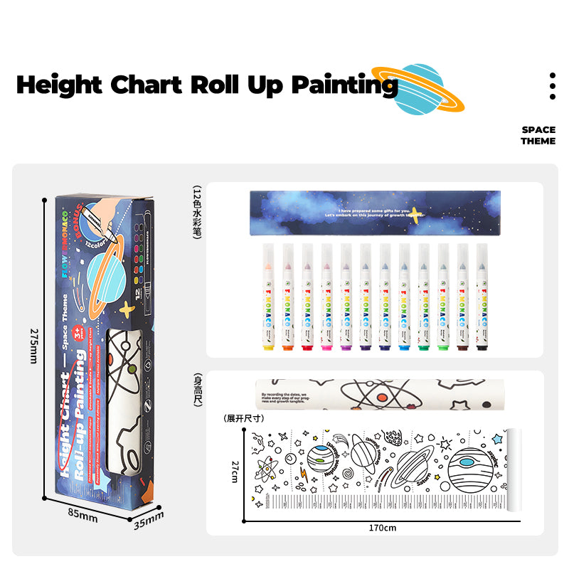 Height Chart Roll Up Painting