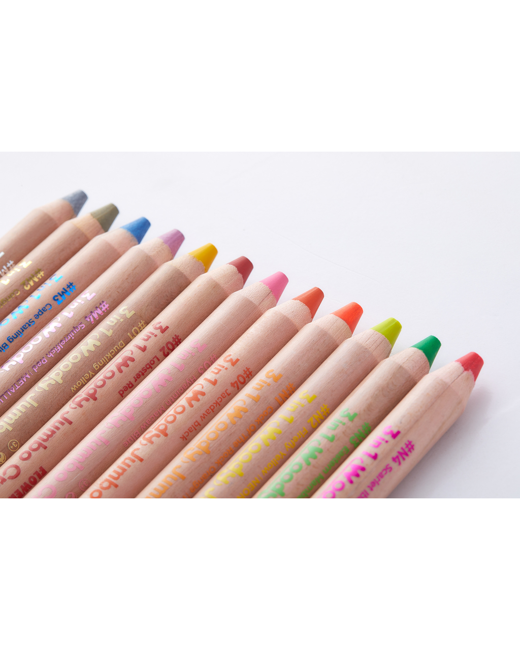 Flower Monaco Woody Jumbo Crayons